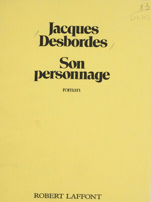cover image of Son personnage